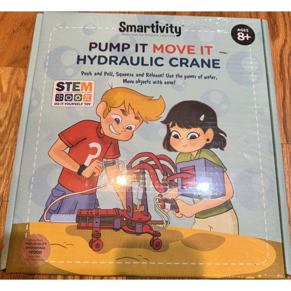 Smartivity Pump It Move It Hydraulic Crane STEM DIY Kit Ages 8+ SMRT1018